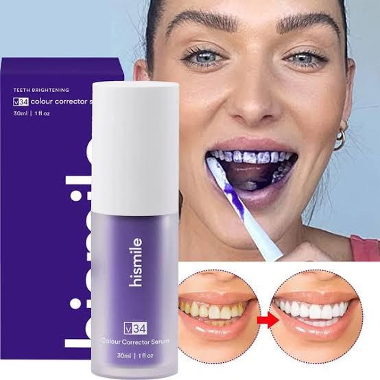 Hismile v34 Whitening Toothpaste Colour Corrector Teeth Stain Removal - 30ml